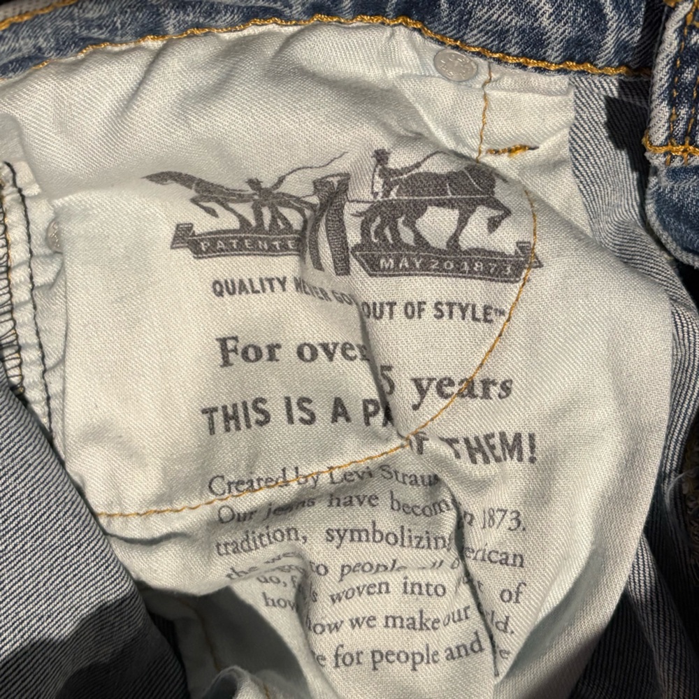 Levi's 511 Slim Fit Jeans Men W30 L30‎ Light Wash Distressed Ripped Stretch Den - Picture 8 of 13